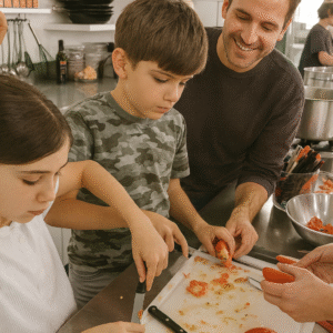 CRIANÇAS E ADULTOS NA COZINHA<br>FINAL DAS FÉRIAS com LUIZA ZAIDAN<br>6 a 12 anos<br>Convide ou presenteie filho(a), sobrinho(a), neto(a), afilhado(a) ou amiguinho(a)