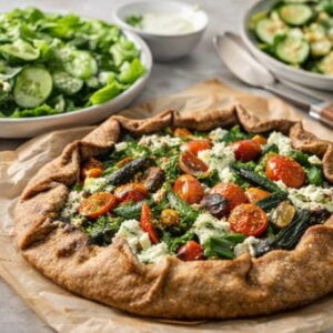 TORTAS E SALADAS<BR>Torta integral cremosa de frango<br>Torta rústica de legumes<br>Quiche de alho-poró com Gruyère<br> e mais...