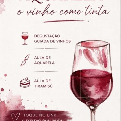 WORKSHOP DE AQUARELA<br> O VINHO COMO TINTA